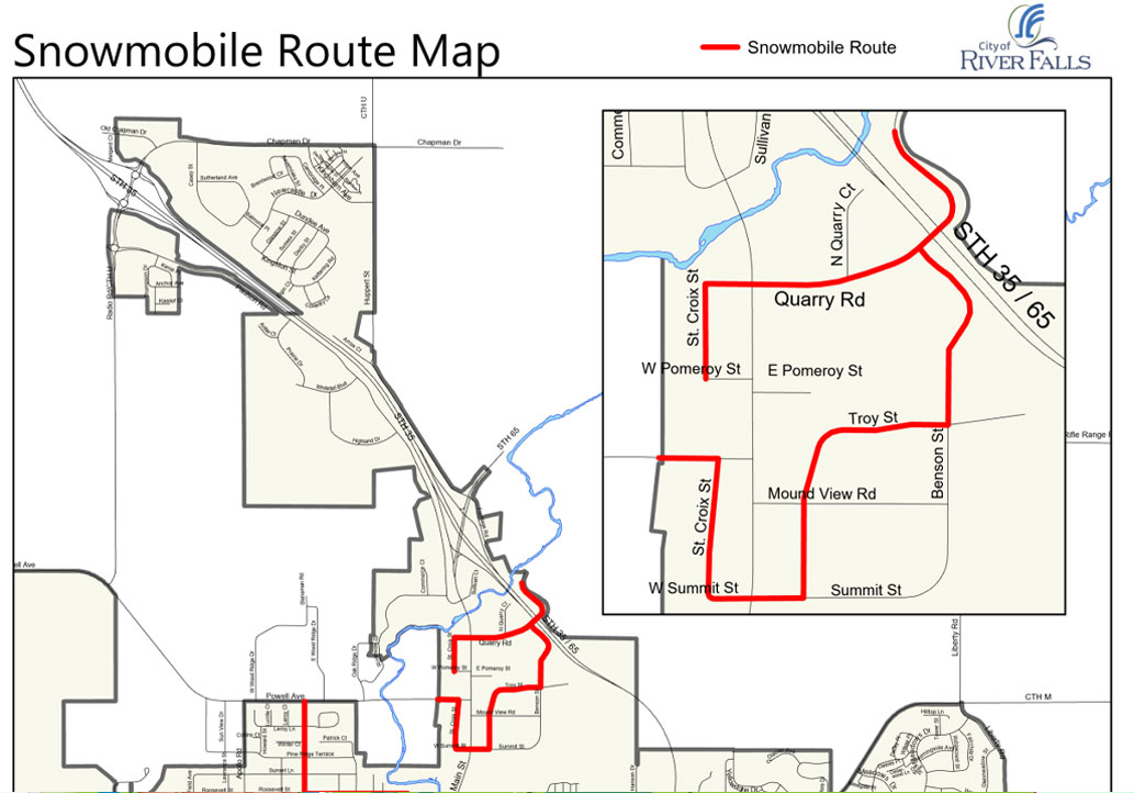 Snowmobile Route Map